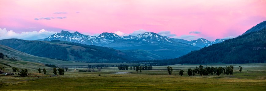 Sunset in Lamar Valley