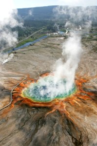 Aerial view of Grand Prismatic photo
