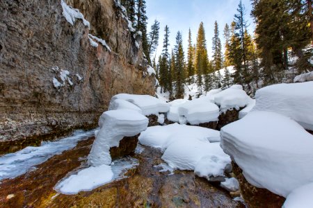 Snow pillows in Pebble Creek photo