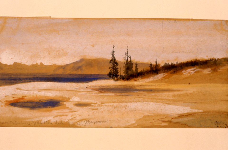 Springs on border of Yellowstone Lake