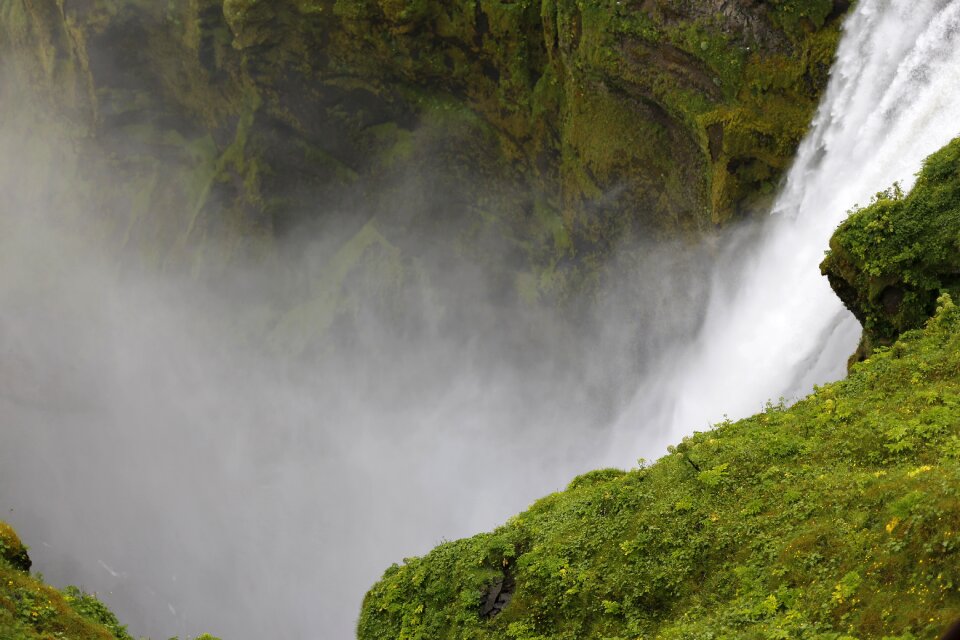 Landscape top view iceland