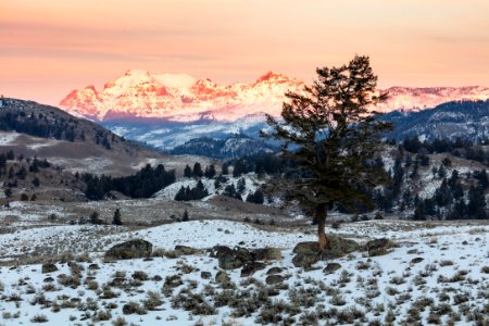 Last light on Cutoff Mountain photo