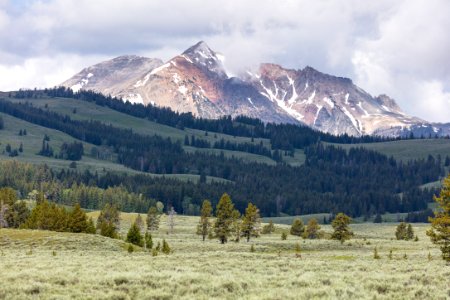 Clouds roll over Electric Peak photo