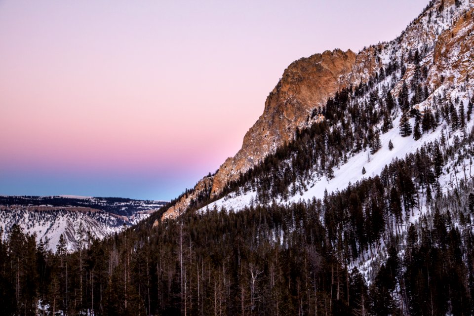 Post Sunset color over Bunson Peak