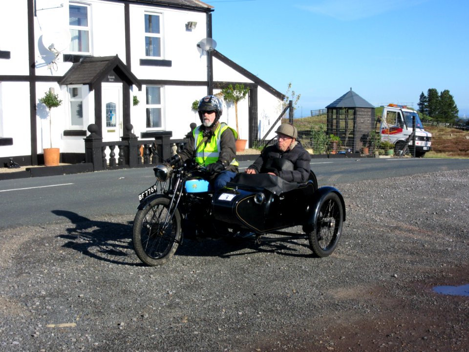 Old Triumph Combo on Beamish TT 2016