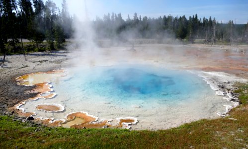 Silex Spring in the Lower Geyser Basin photo