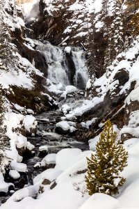 Mystic Falls closeup in winter photo
