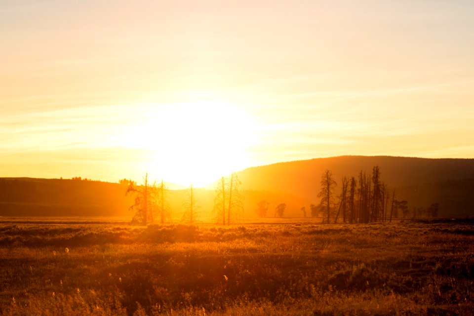 Sunset in Lamar Valley photo