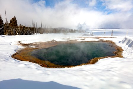 Abyss Pool on a sunny winter afternoon
