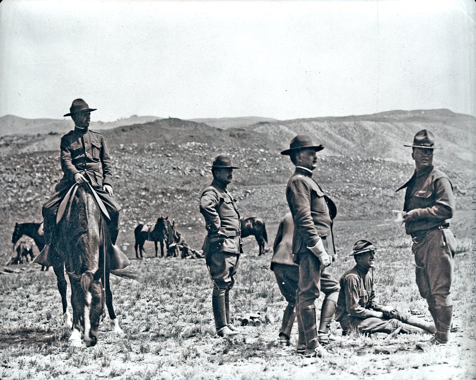 Soldiers on Gardiner Rifle Range