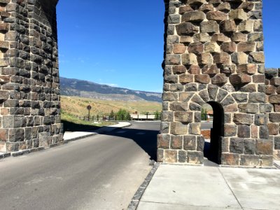 Roosevelt Arch, looking north