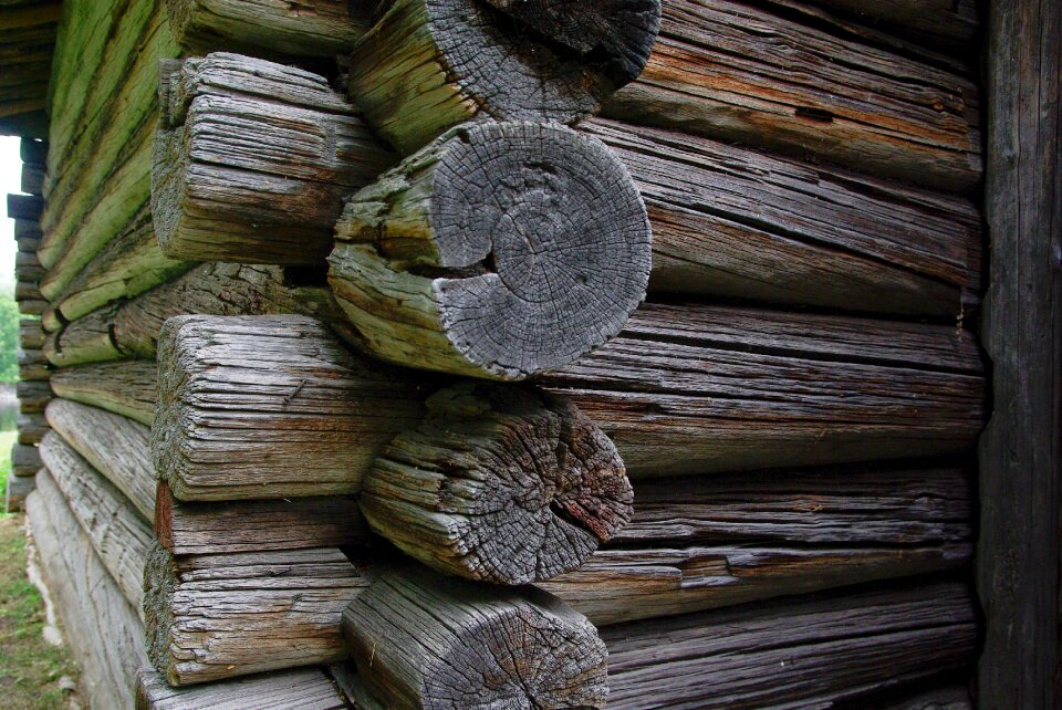 Wooden chalet logs house