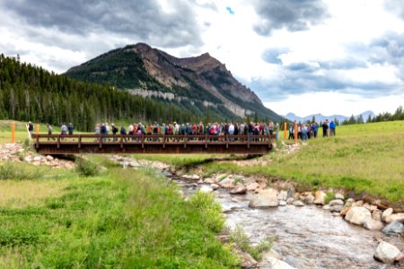 Soda Butte Creek McLaren Mine site restoration tour photo