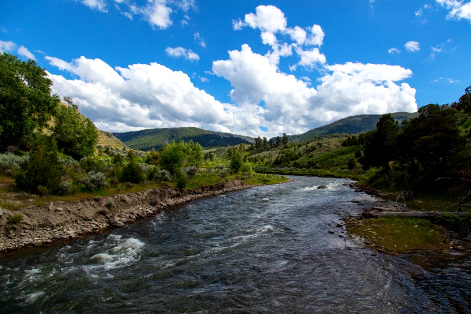 Gardner River from the Lava Creek Trail footbridge