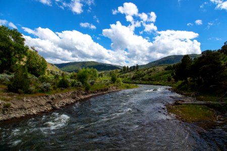 Gardner River from the Lava Creek Trail footbridge photo