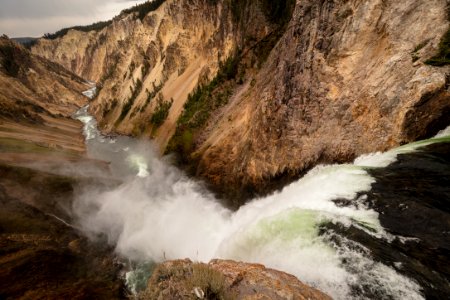 Brink of Lower Falls photo