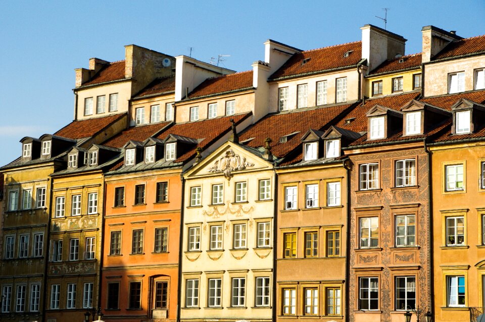 Old town facades architecture