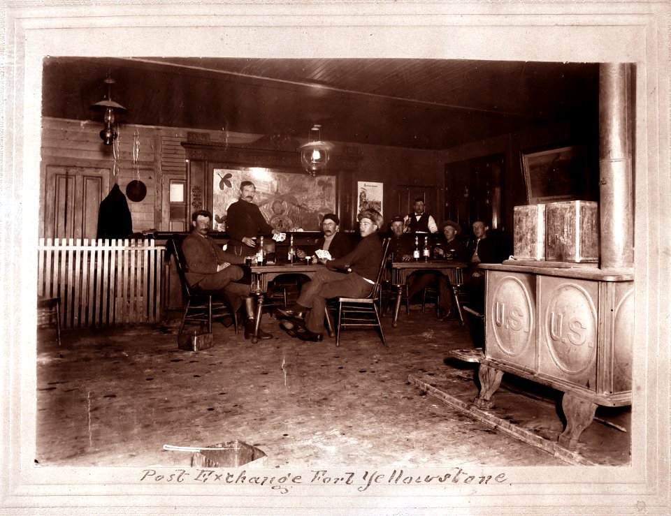 Interior of old Post Exchange at Fort Yellowstone