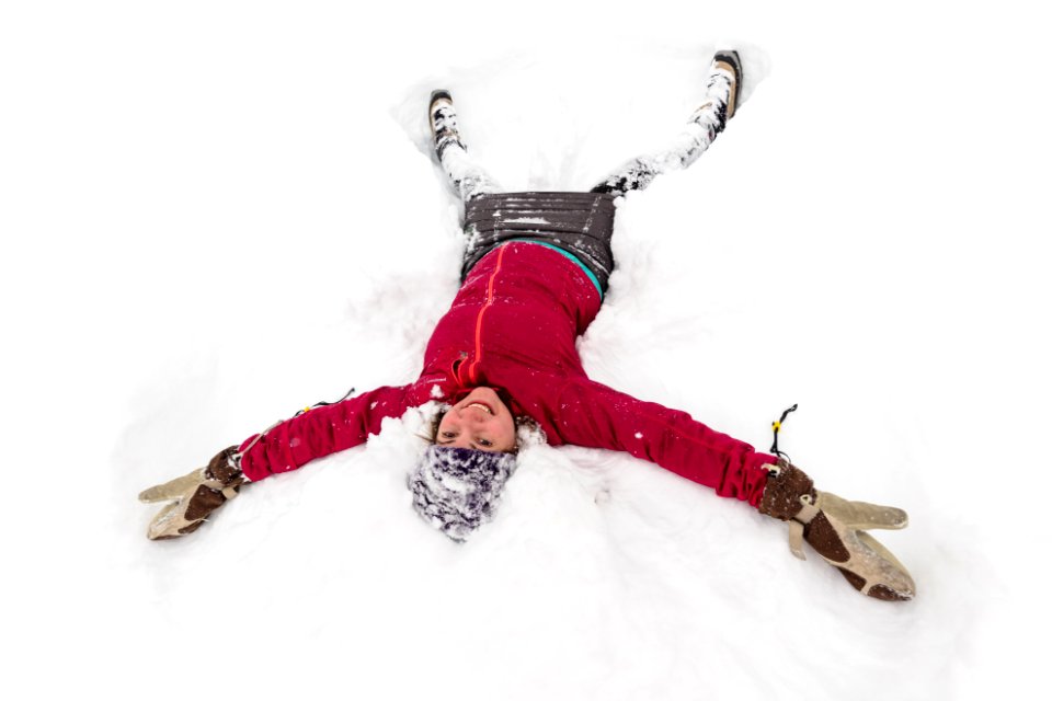 Snow angel at Canyon