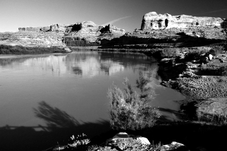 MOAB AREA, GRAND CO, UTAH - 2017 - 5 - 10 - gold bar campground, down-river from moab, utah -08 -BW