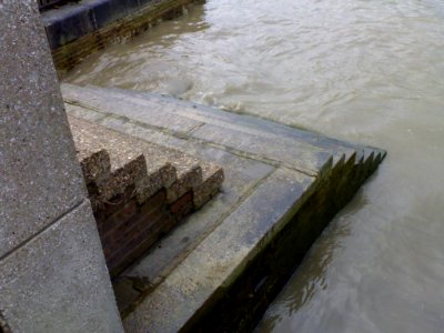 Deptford Steps where Sir Francis Drake is supposed to have been knighted by Queen Elizabeth 1 photo