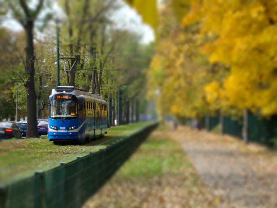 Autumn the vehicle view