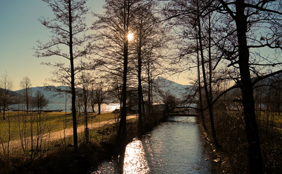 Sunset bach summer