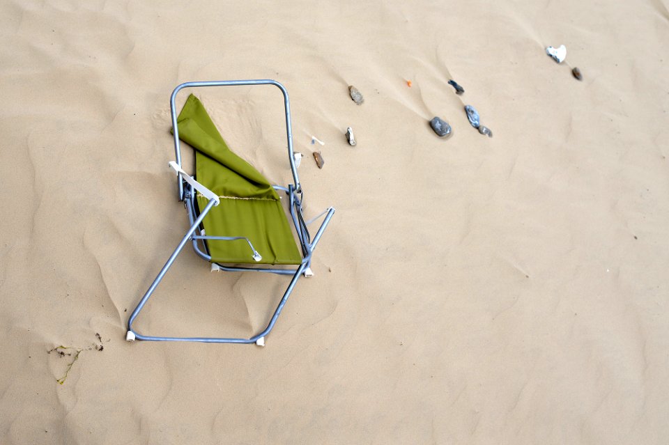 A seat on the beach. photo