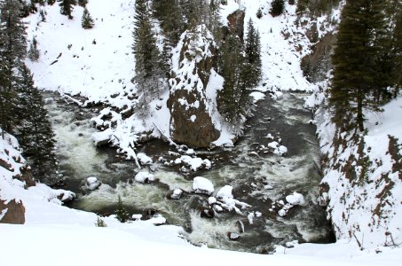 Firehole River in Firehole Canyon photo