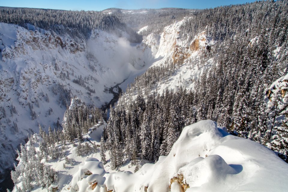 Views of Lower Falls from Inspiration Point