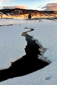 Fresh spring snow near Blacktail Ponds