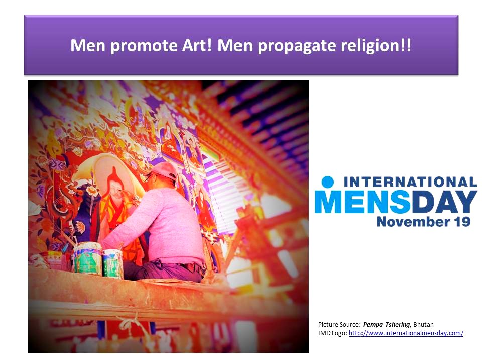 Men promote Art! Men propogate Religion
