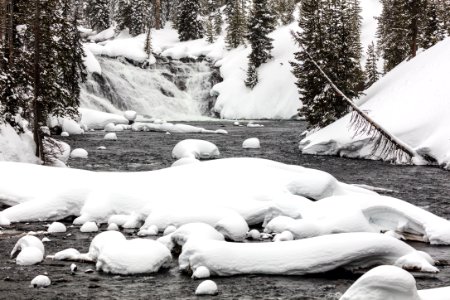 Lewis Falls in winter photo