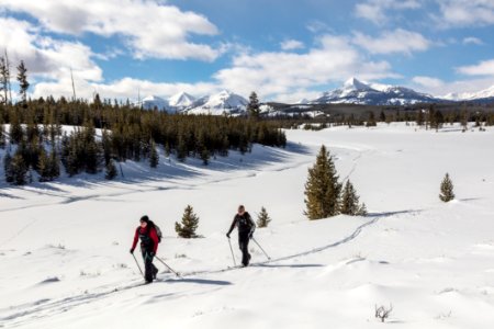 Skiing the Sheepeater Ski Trail through Gardners Hole (3) photo