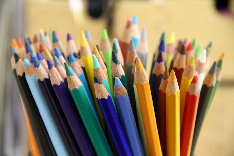 Colorful paint creative