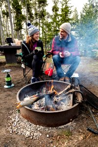 Morning Coffee at Madison Campground portrait