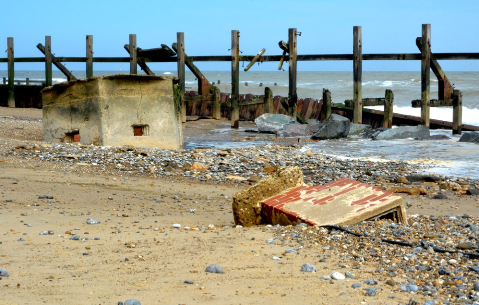 Coastal defences.