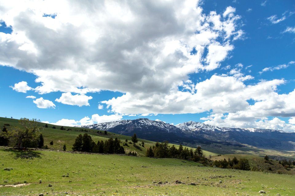 Sephulcher Mountain and Electric Peak from Moutn Everts
