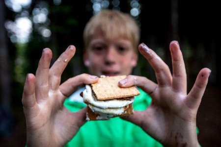 S'mores at Lewis Lake Campground