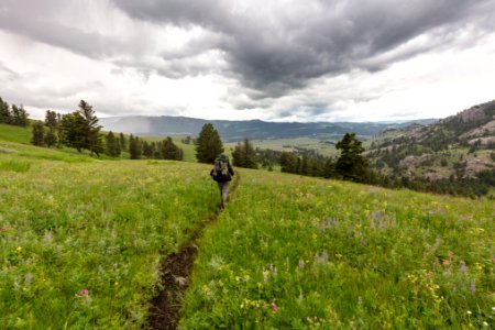 Backpacker along the Coyote Creek Trail (4)