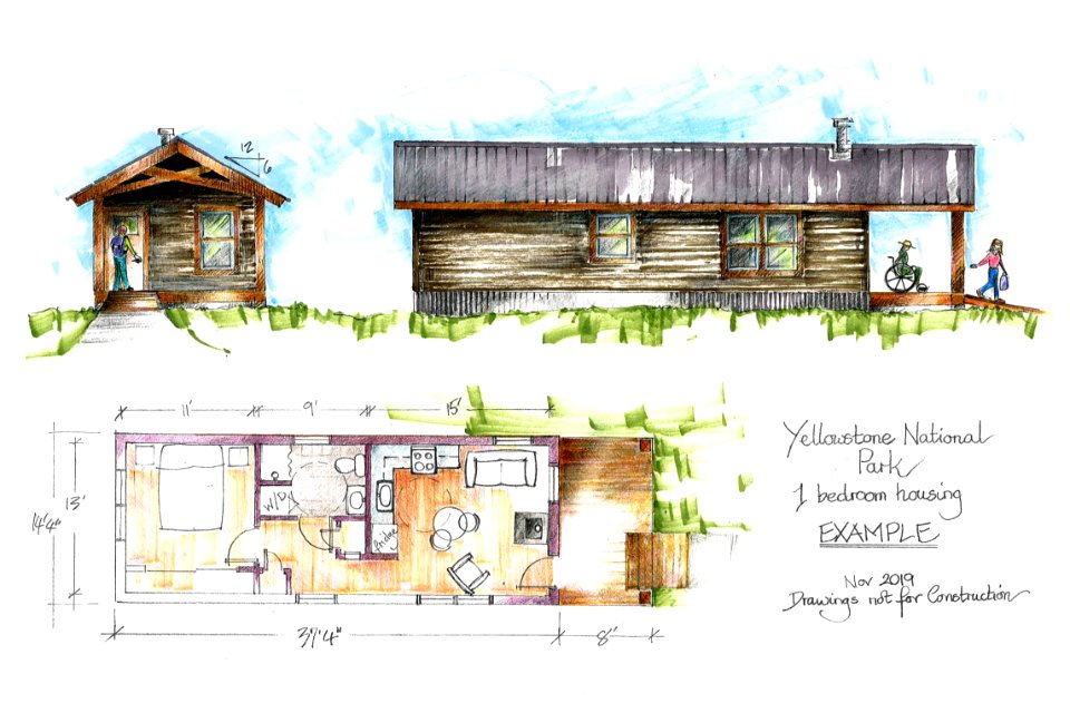 One-bedroom housing example