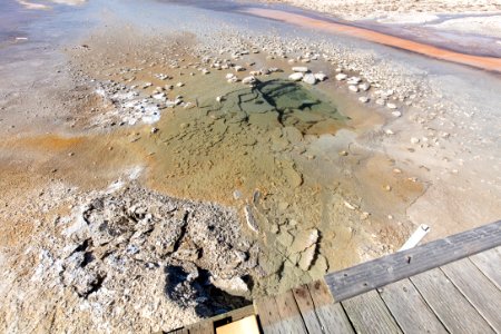 New feature on Geyser Hill with boardwalk
