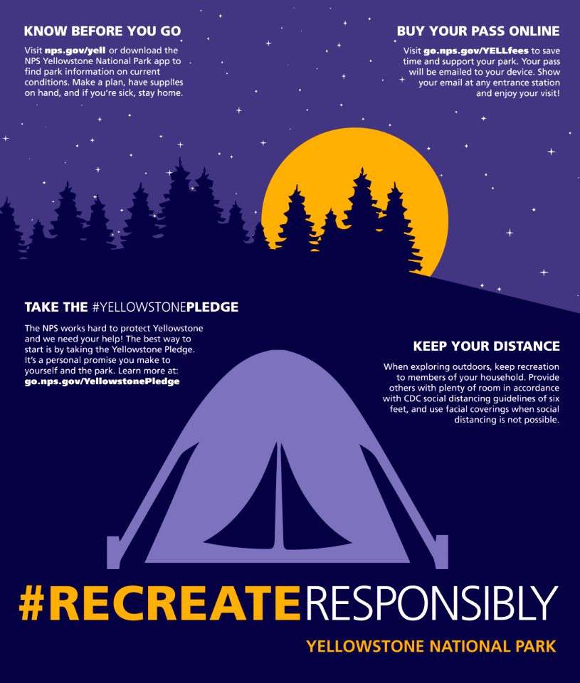 Recreate Responsibly Camping Poster