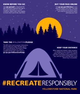 Recreate Responsibly Camping Poster