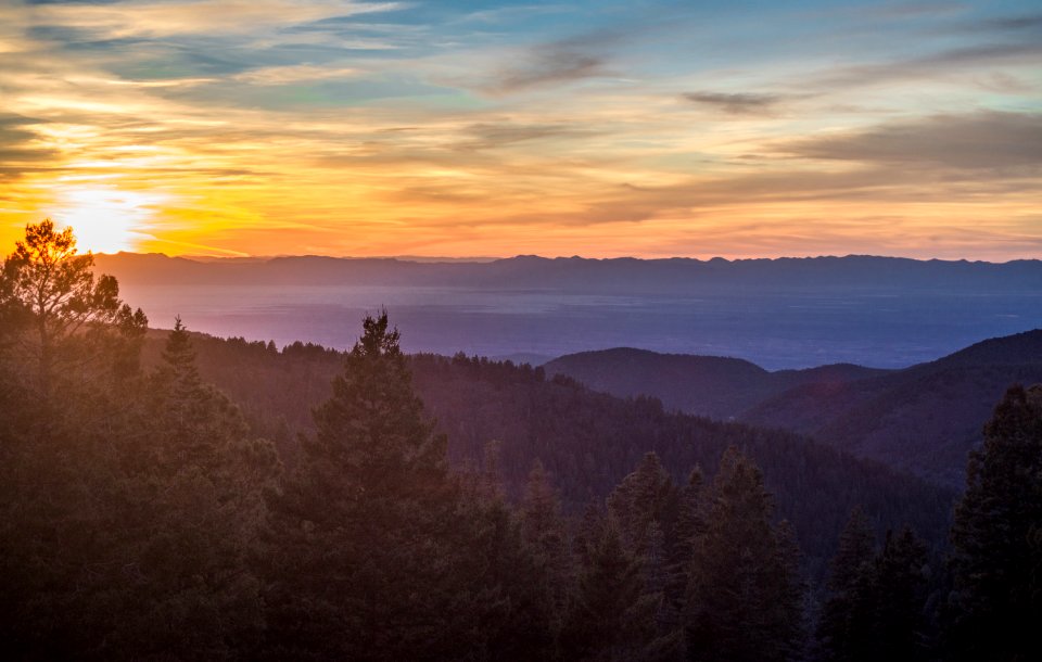 Sunset at Lincoln National Forest