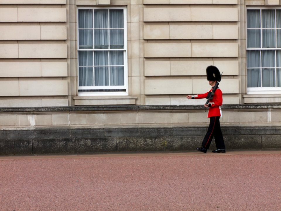 Queen's Guard soldider in Front of Buckingham Palace