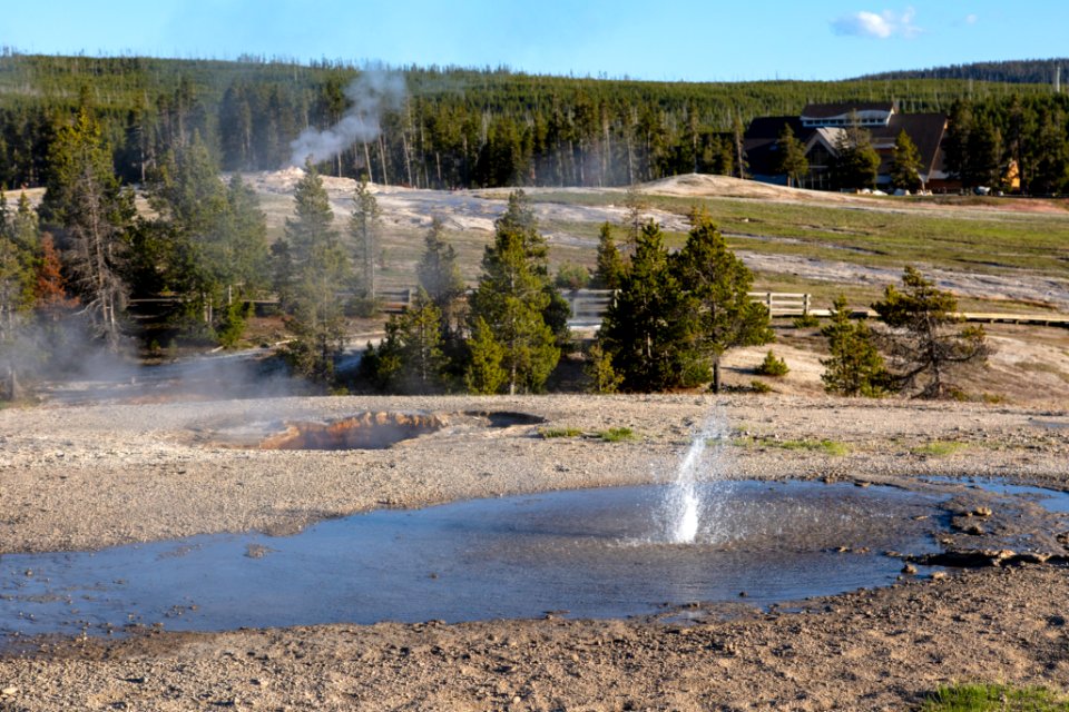 Little Squirt Geyser eruption
