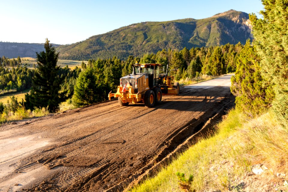 Mammoth Hot Springs water main repair: after 1