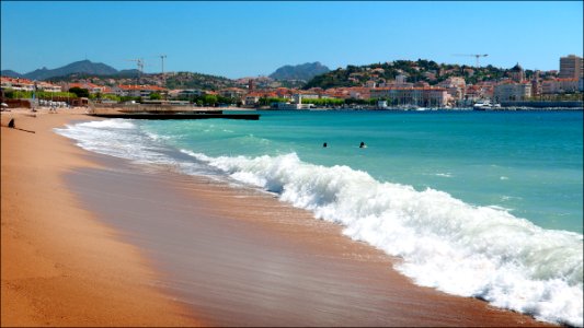 On the beach in Saint-Raphael