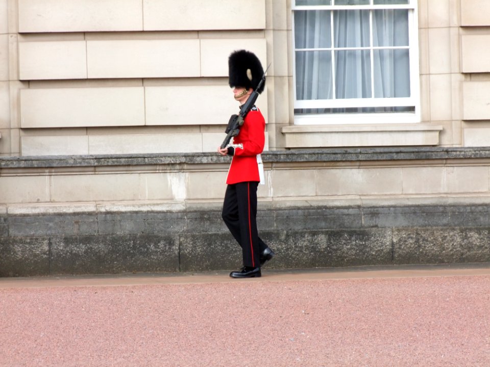 Queen's Guard soldider in Front of Buckingham Palace